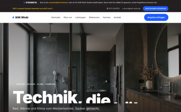 Referenz Sanitärbetrieb